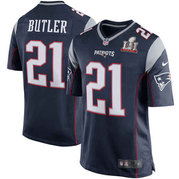 Malcolm Butler New England Patriots Nike Super Bowl LI Bound Game Jersey - Navy